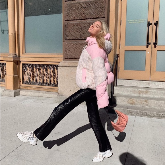 Nicole Benisti Jackets & Blazers - Brand new Nicole Benisti Matignon tweed puffer jacket in powder pink